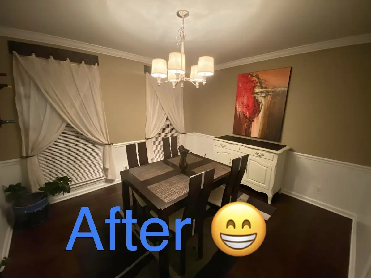 Professional dining room restoration after water damage in New Castle